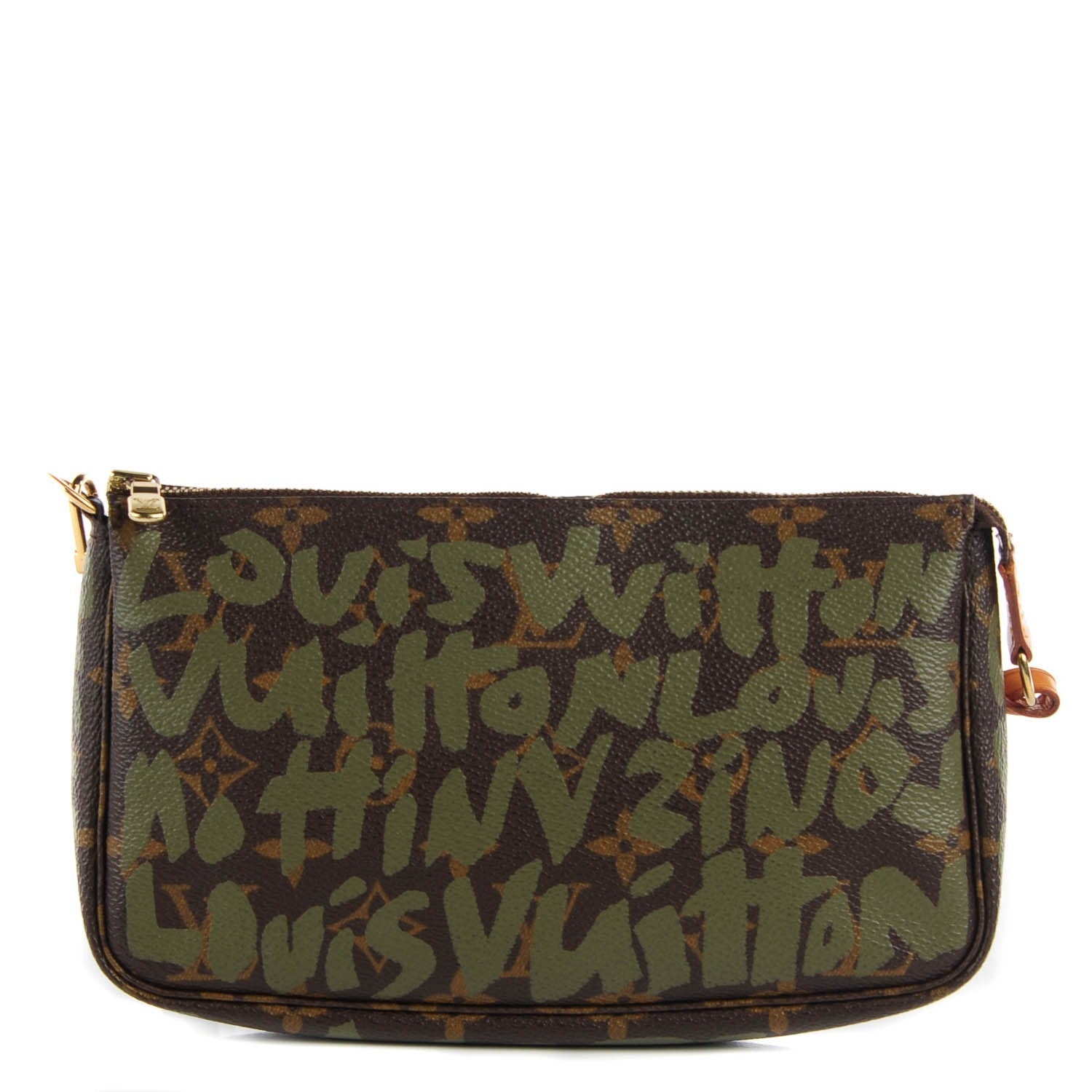 Louis Vuitton Monogram Graffiti Pochette Accessories Kaki 1 of 7