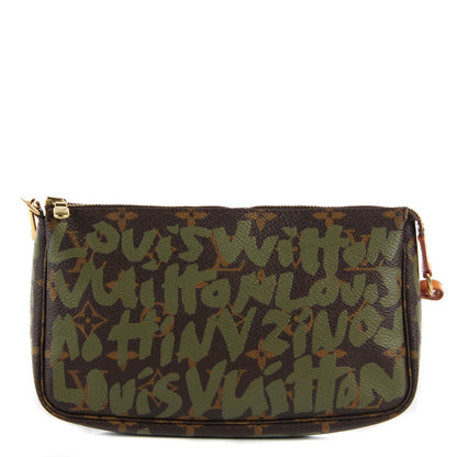 Louis Vuitton Monogram Graffiti Pochette Accessories Kaki 1 of 7