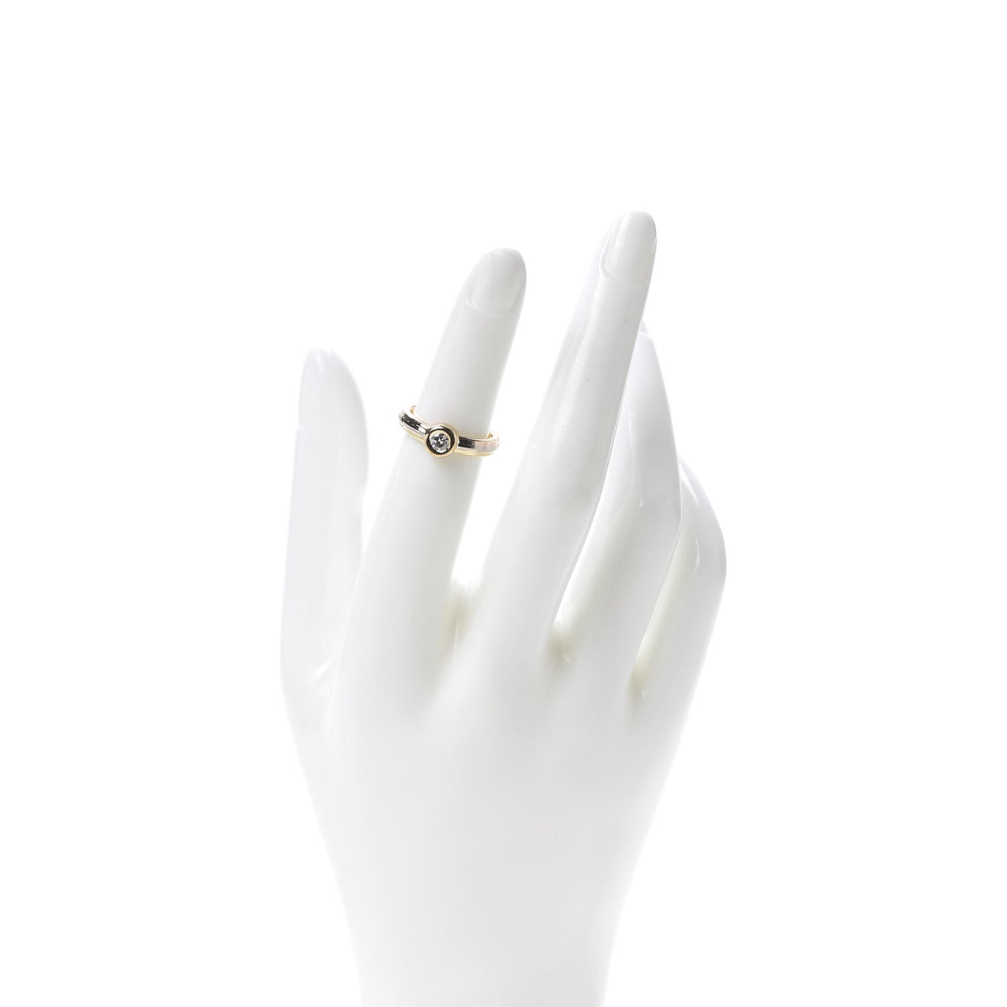 18K Pink Yellow White Gold Diamond Solitaire Trinity Ring 48 4.5