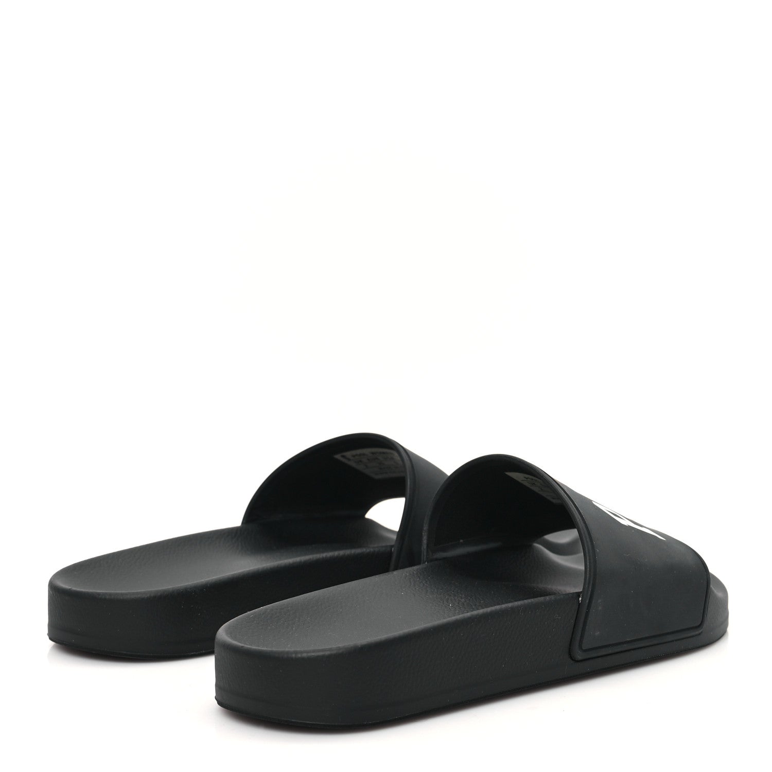 Balenciaga Rubber Paris Logo Womens Slide Sandals 35 Black 5 of 9