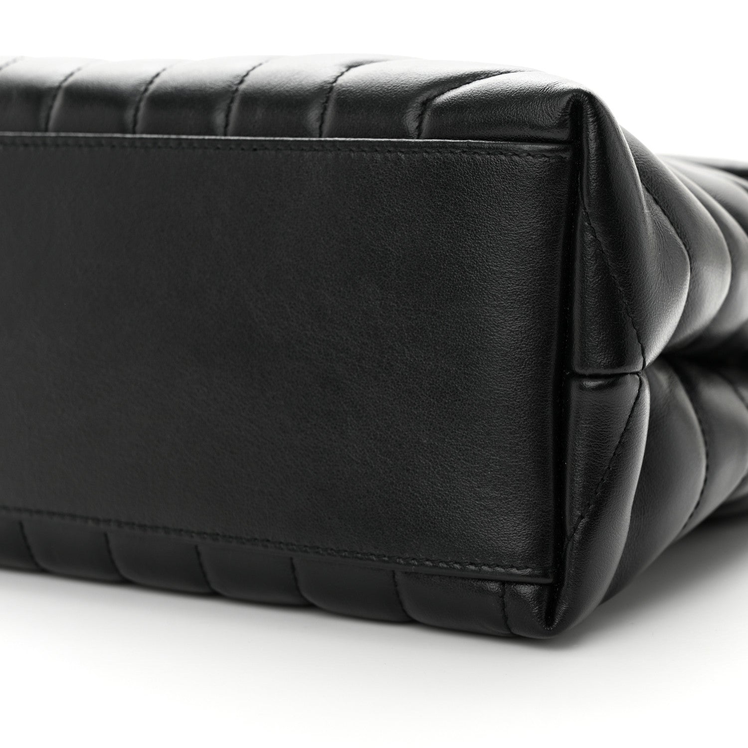 Saint Laurent Calfskin Y Quilted Monogram Medium Loulou Chain Satchel Black 10 of 10