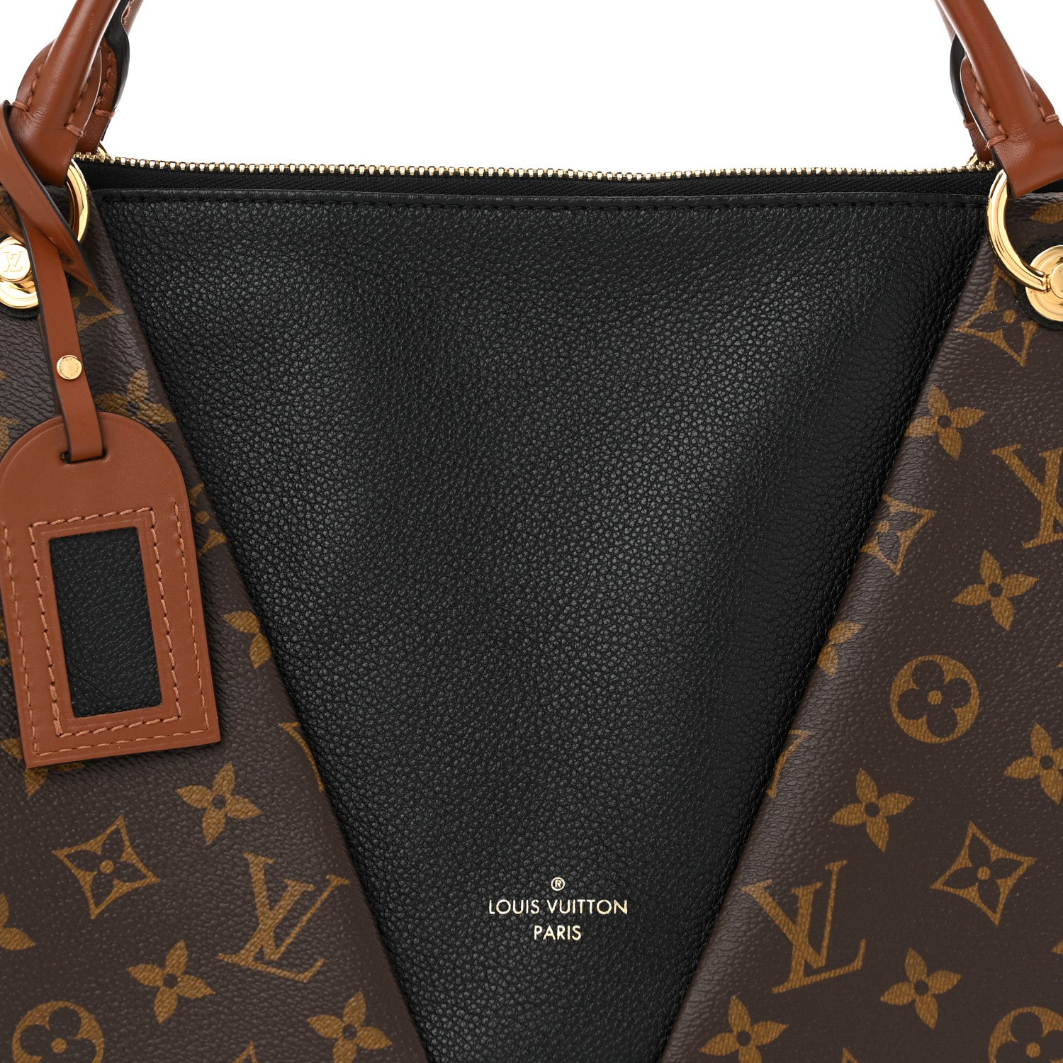 Louis Vuitton Monogram V Tote MM Black 7 of 9