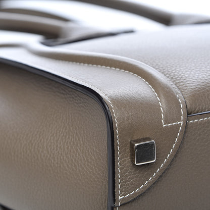 Celine Drummed Calfskin Micro Luggage Souris 9 of 14