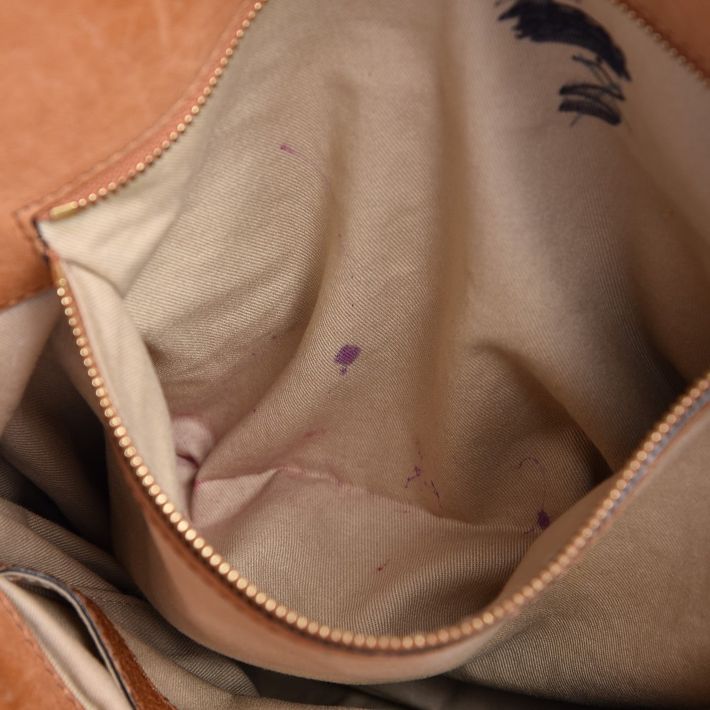 Lambskin Large Heloise Satchel Gazelle