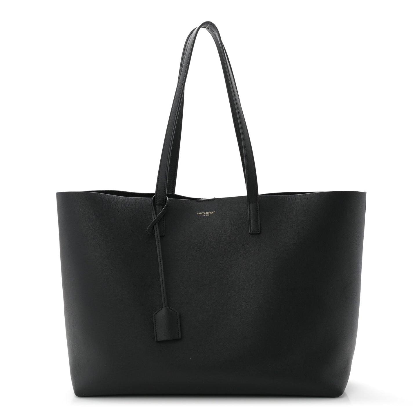 Calfskin Large Shopping Tote Black