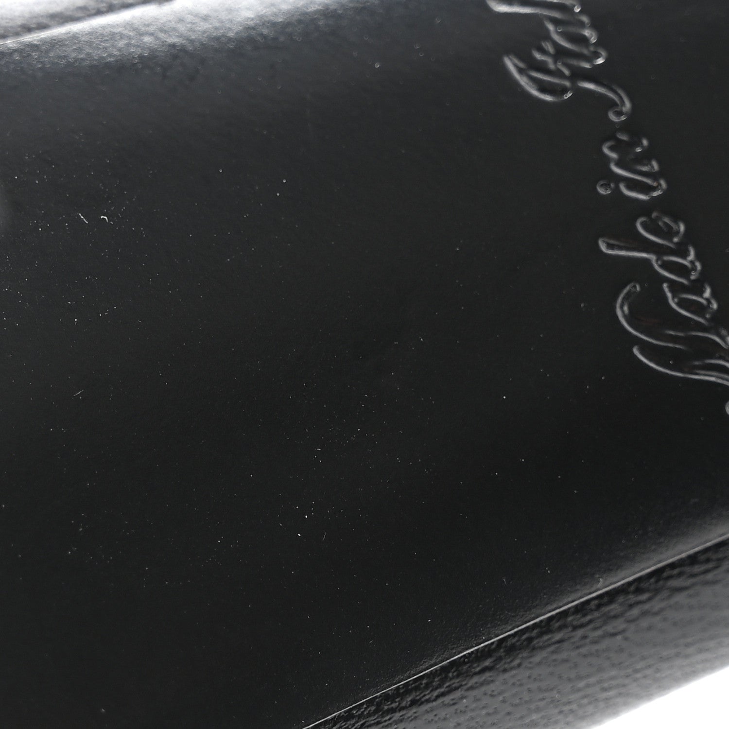 Louis Vuitton Lambskin Embossed Monogram Revival Mid Heel Mules 38 Black 11 of 11