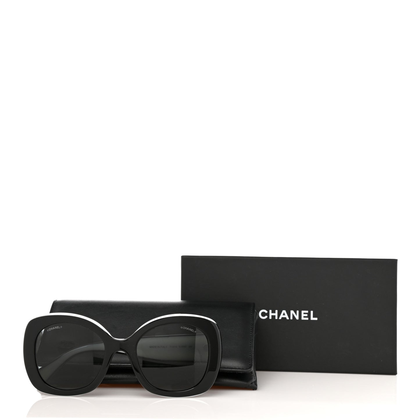 Acetate Sunglasses 71414 Black White