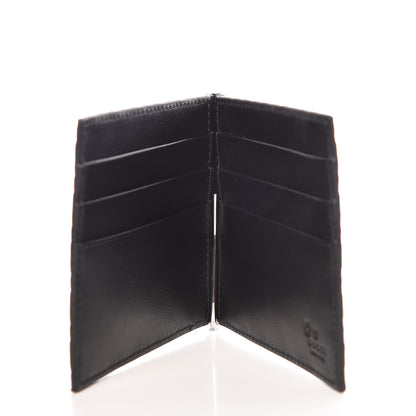 Gucci Microguccissima Bi-Fold Money Clip Wallet Black 5 of 9