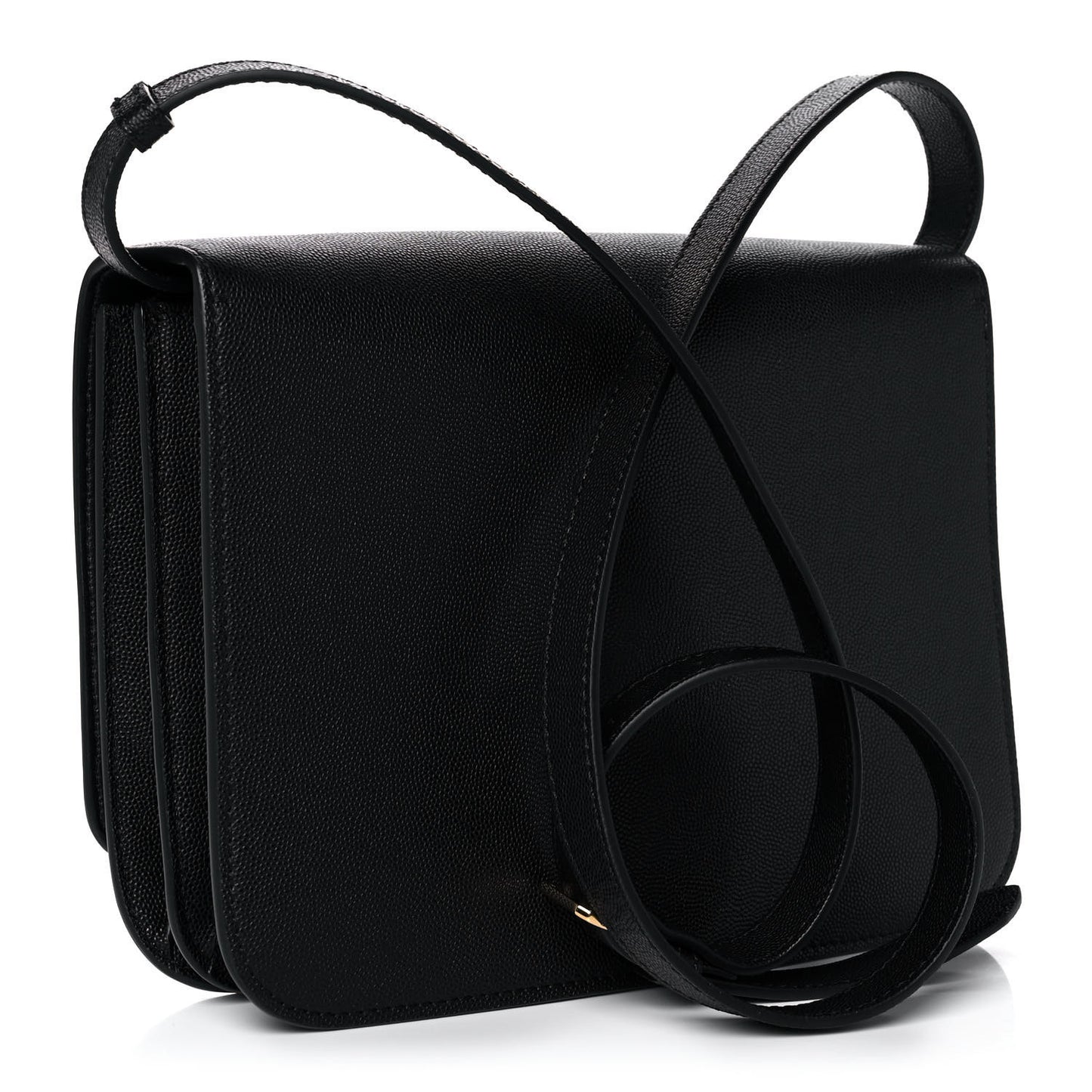 Grained Calfskin Medium TB Bag Black