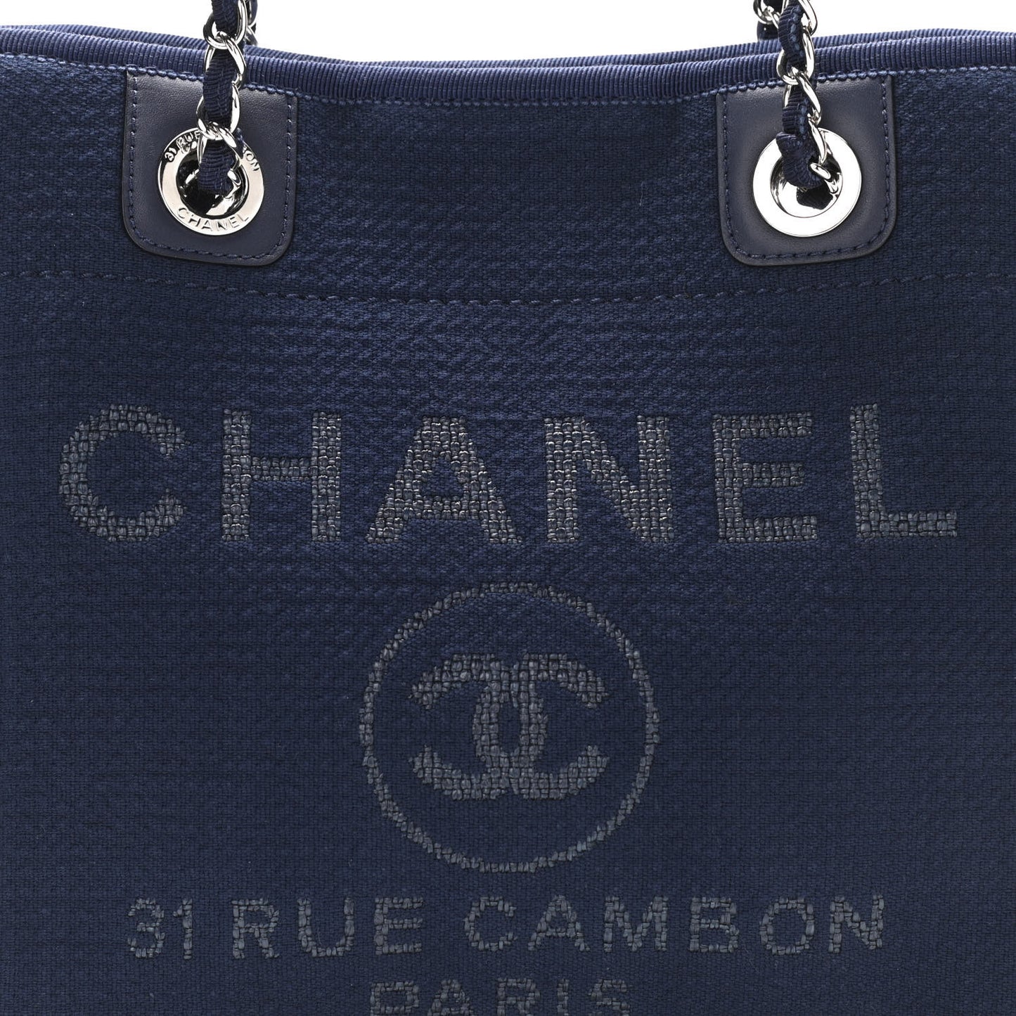 Mixed Fibers Mini Deauville Tote Dark Blue