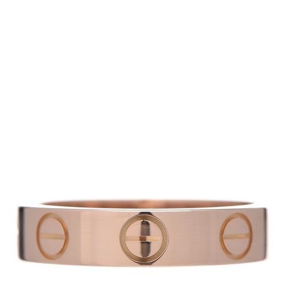 Cartier 18K Pink Gold 3.5mm LOVE Wedding Band Ring 44 3 3 of 5