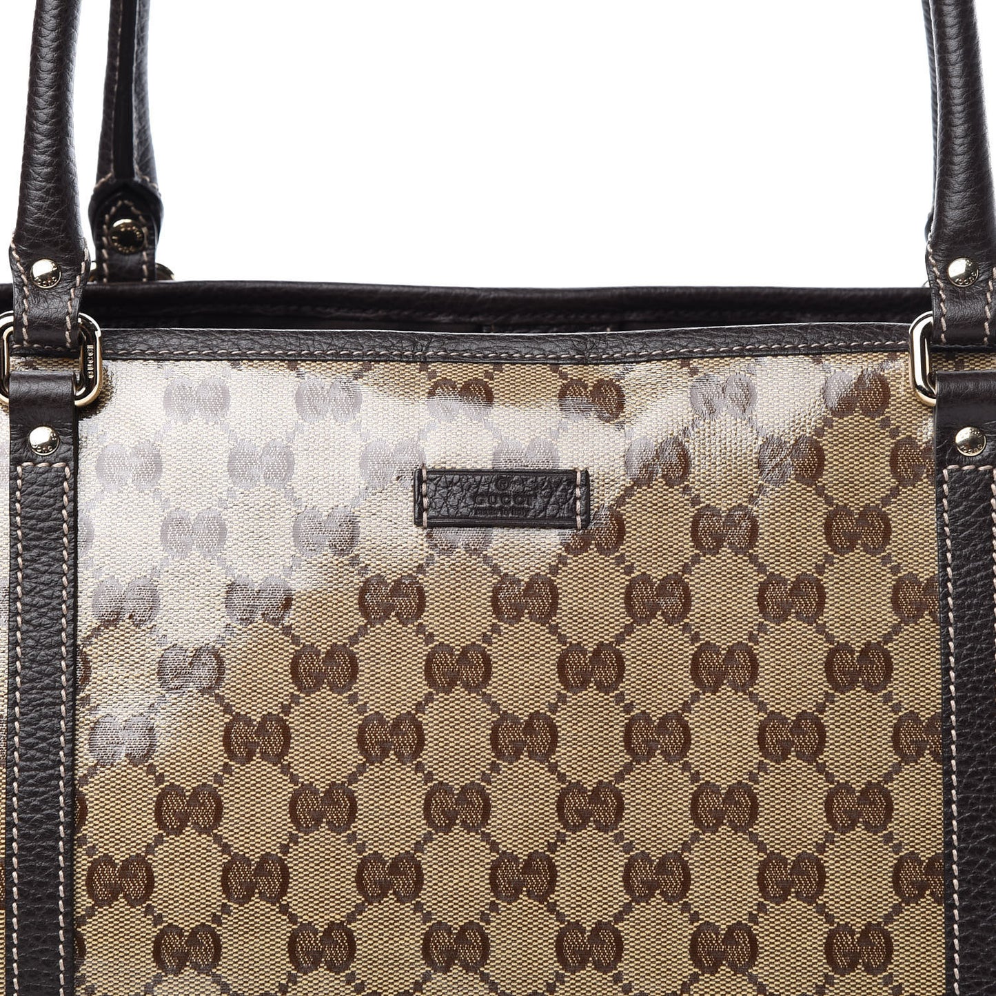 Crystal Monogram Large Joy Tote Beige Ebony Testa di Moro