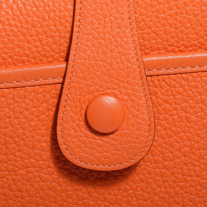 Hermes Taurillon Clemence Evelyne III PM Orange 13 of 14