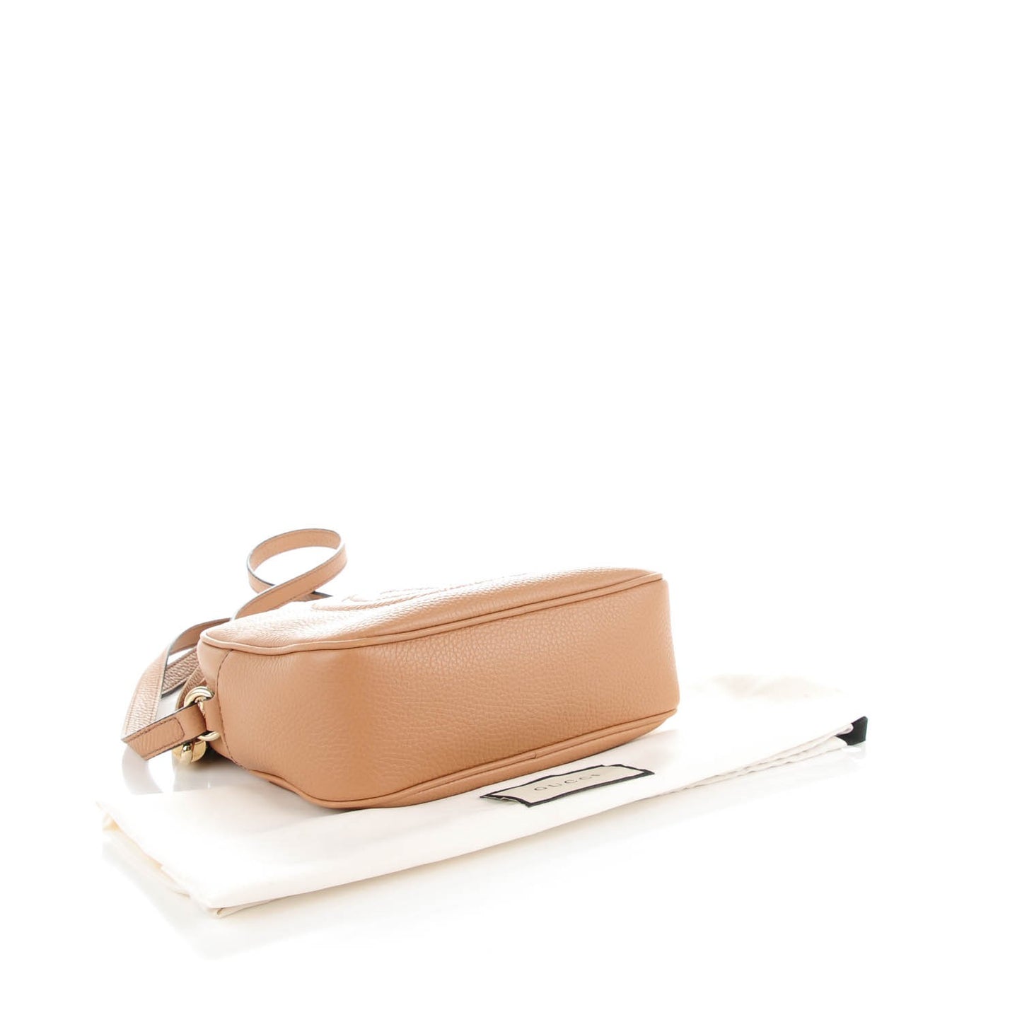 Pebbled Calfskin Small Soho Disco Bag Camelia
