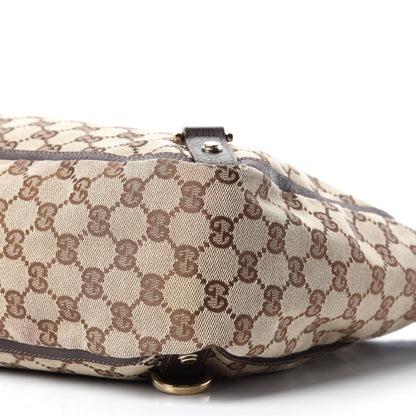 Gucci Monogram Large Abbey Tote Dark Brown 7 of 12