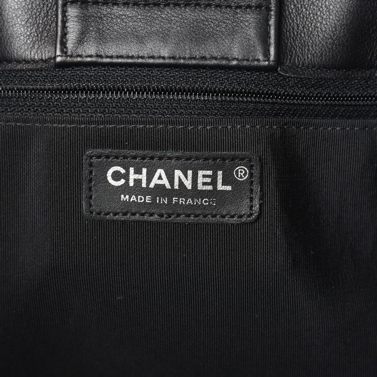 Chanel Calfskin Quilted Large Classic Shopping Tote Black 6 of 10