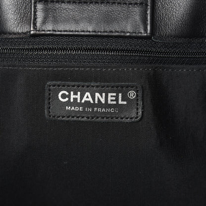 Chanel Calfskin Quilted Large Classic Shopping Tote Black 6 of 10