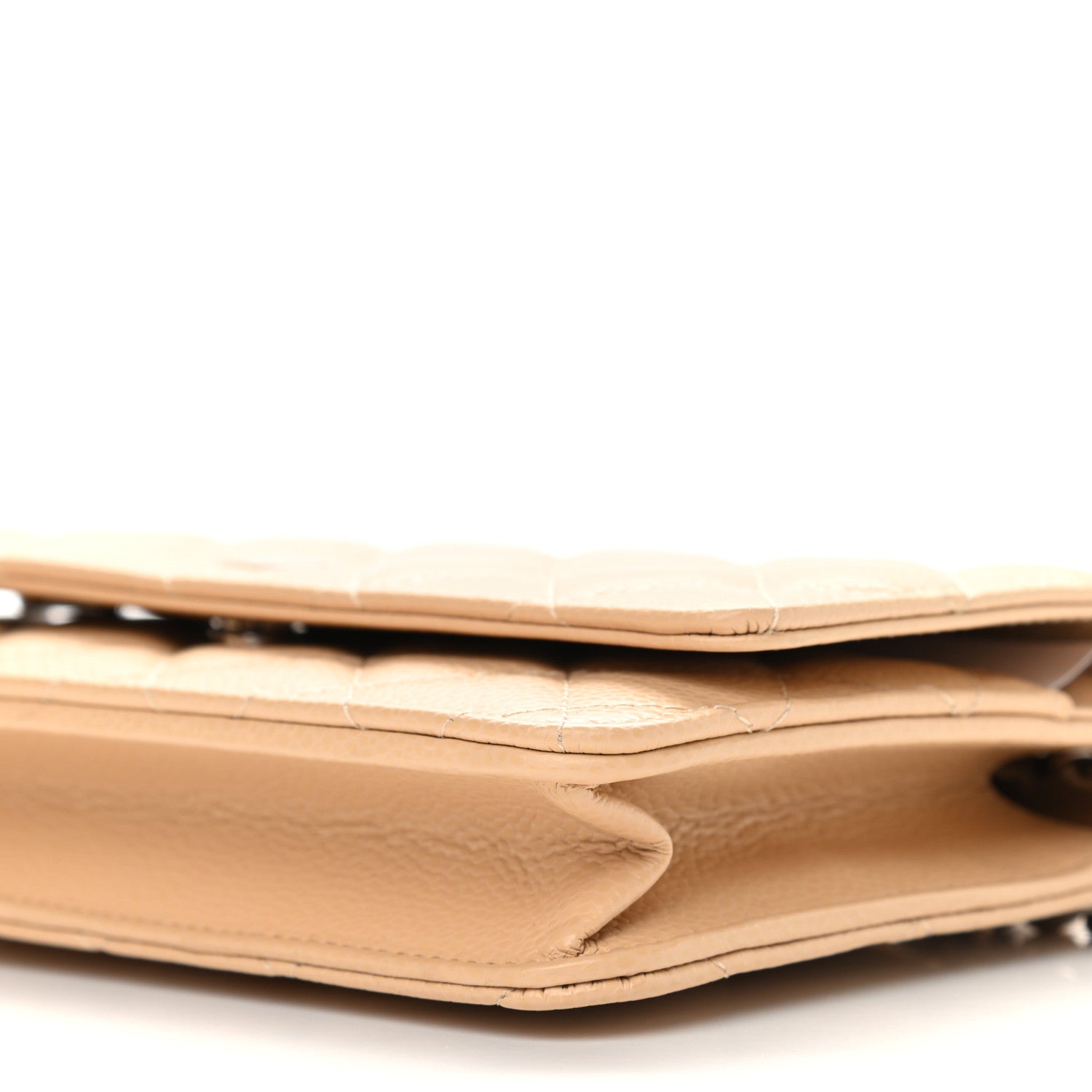Chanel Caviar Quilted Wallet On Chain WOC Beige 10 of 10