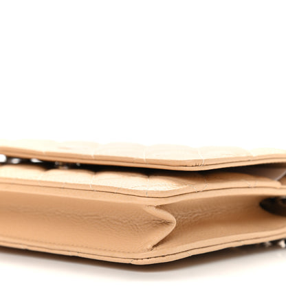 Chanel Caviar Quilted Wallet On Chain WOC Beige 10 of 10