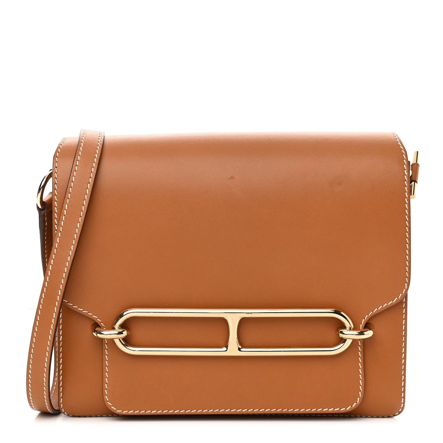 Hermes Veau Sombrero Sac Roulis 23 Gold 1 of 13