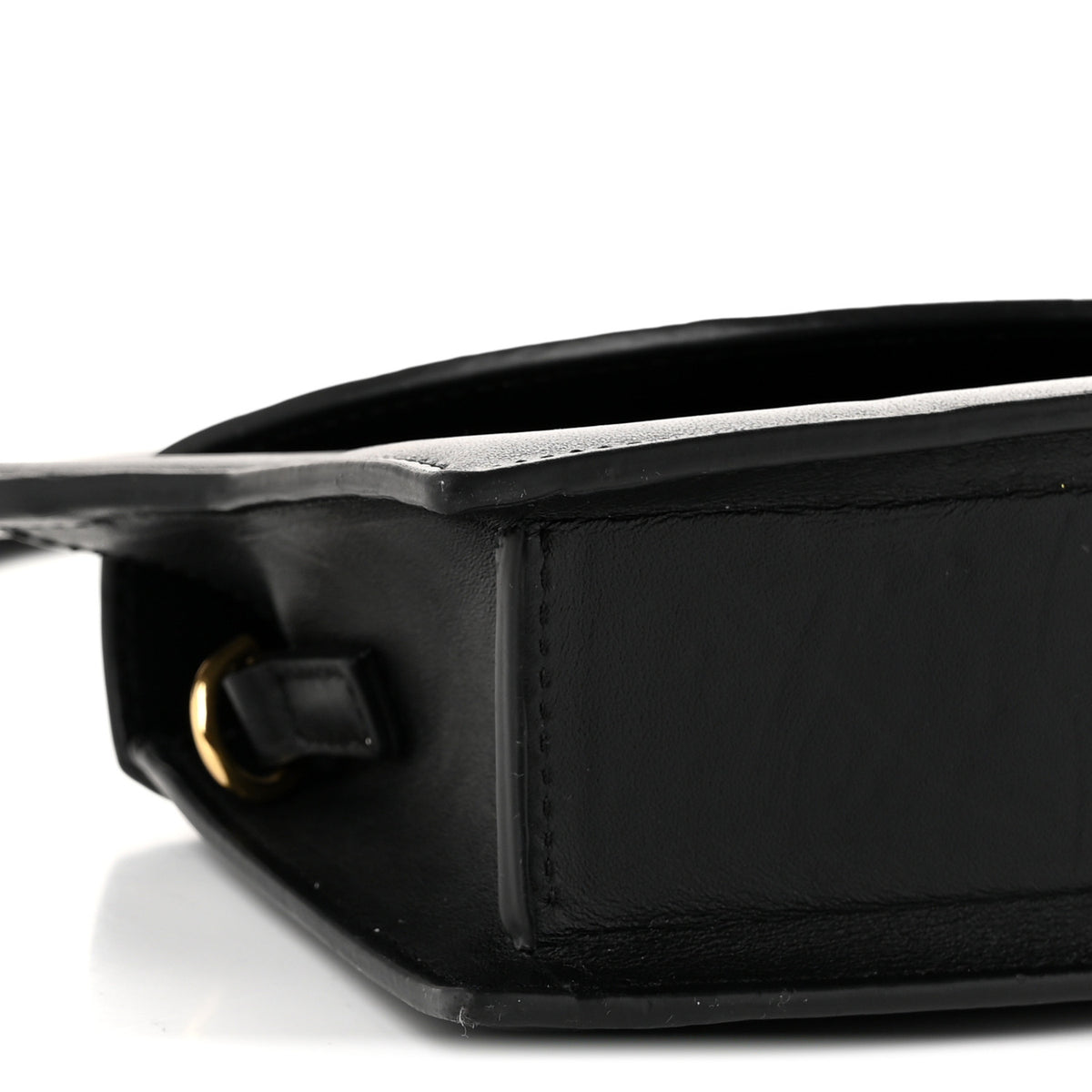 Smooth Calfskin Le Sac Rond Black