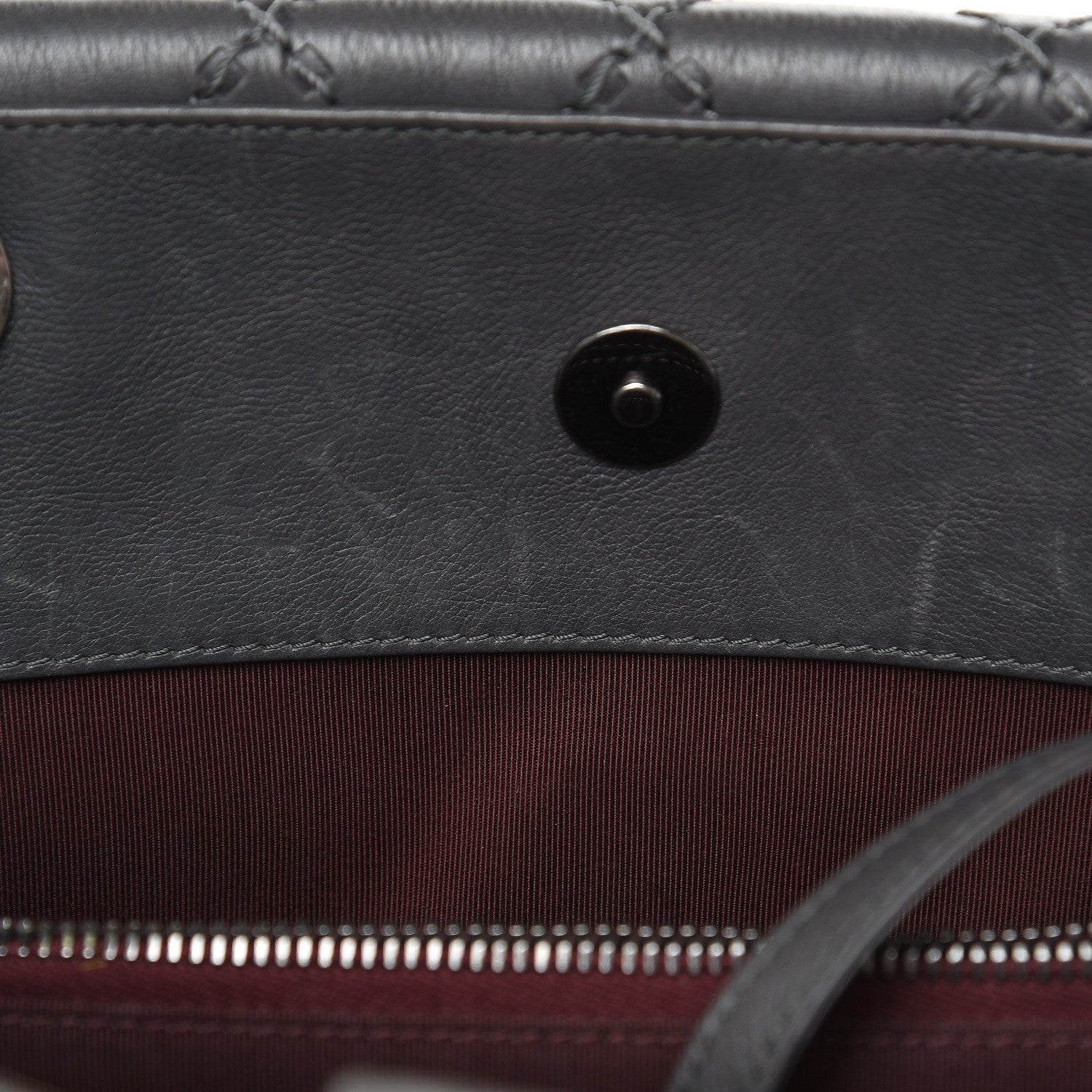 Chanel Calfskin Stitched Large Boy Shopping Tote Grey 18 of 19
