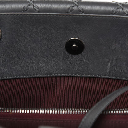 Chanel Calfskin Stitched Large Boy Shopping Tote Grey 18 of 19