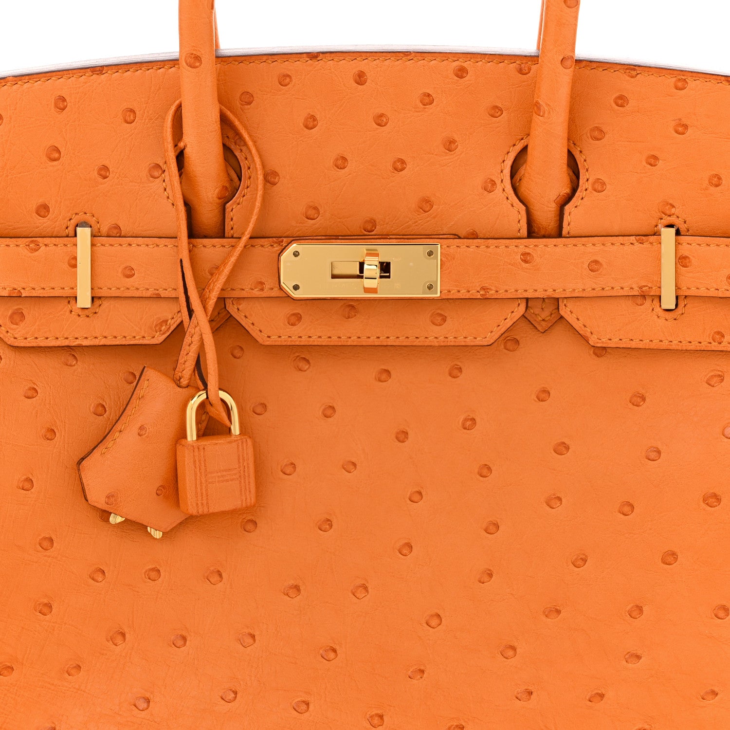 Hermes Ostrich Birkin 30 Abricot 8 of 11