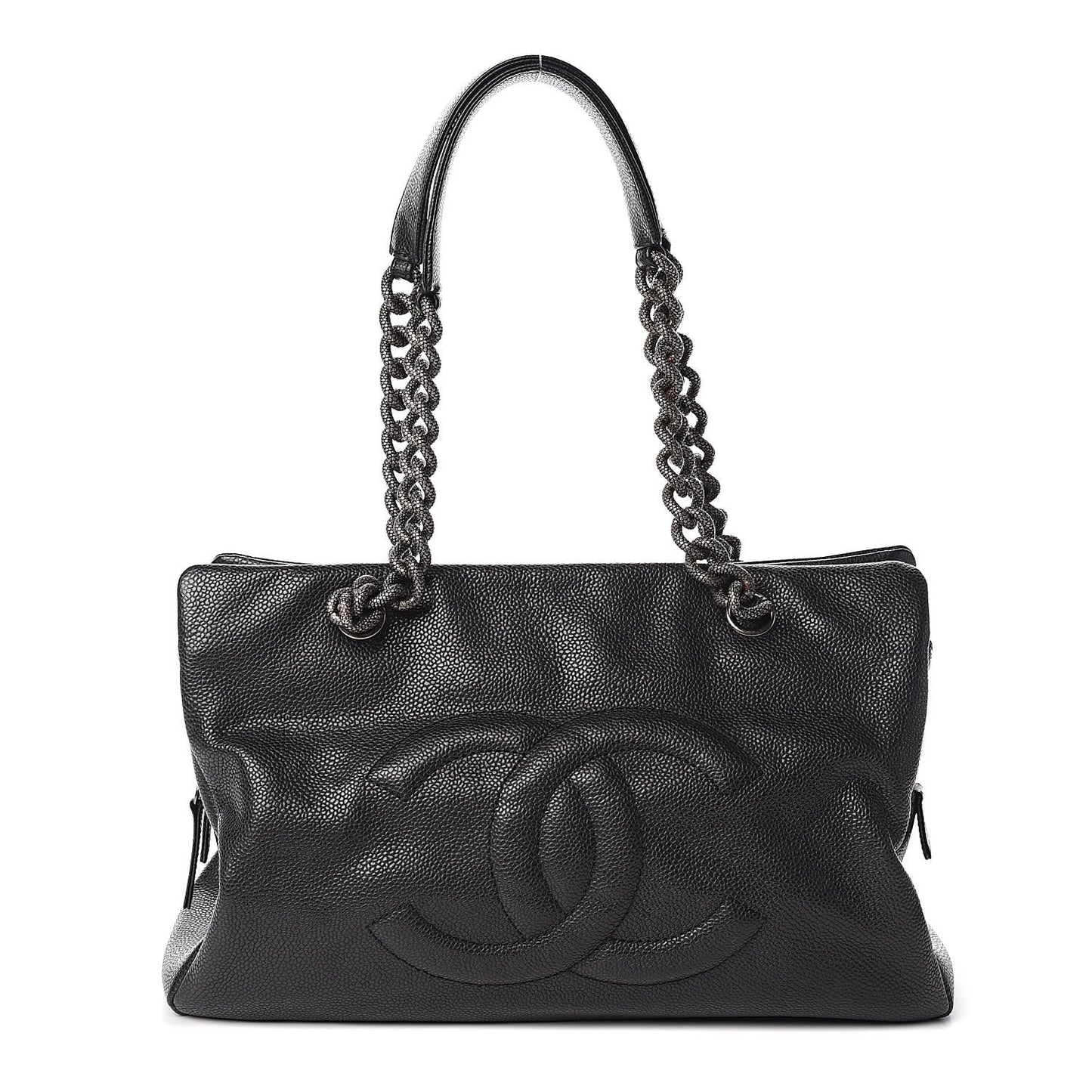 Caviar CC Shoulder Bag Black