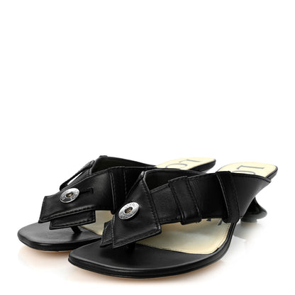 Loewe Lambskin Toy Panta 45mm Sandals 37 Black 3 of 11