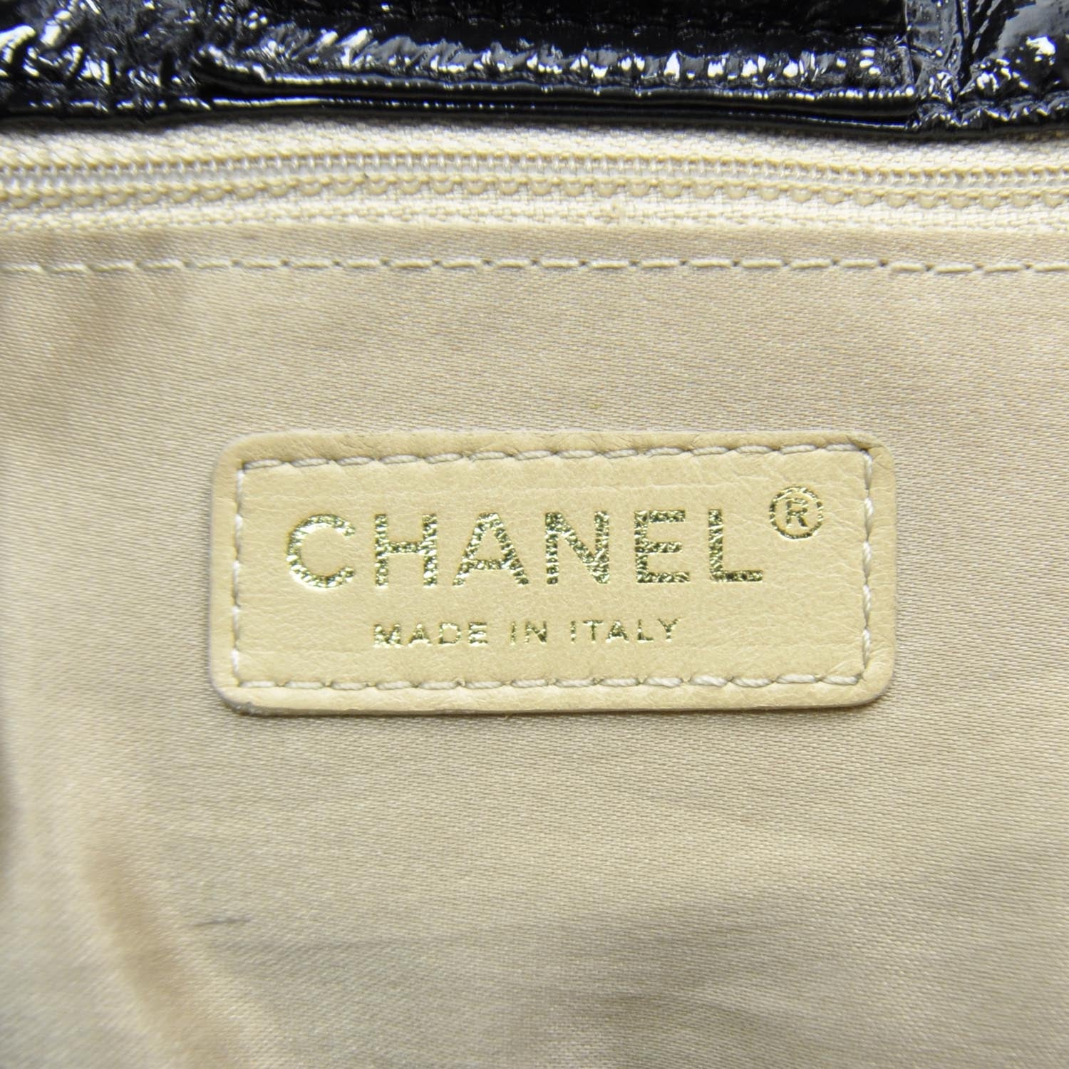 Chanel Vinyl XL Rock and Chain Flap Black 8 of 11