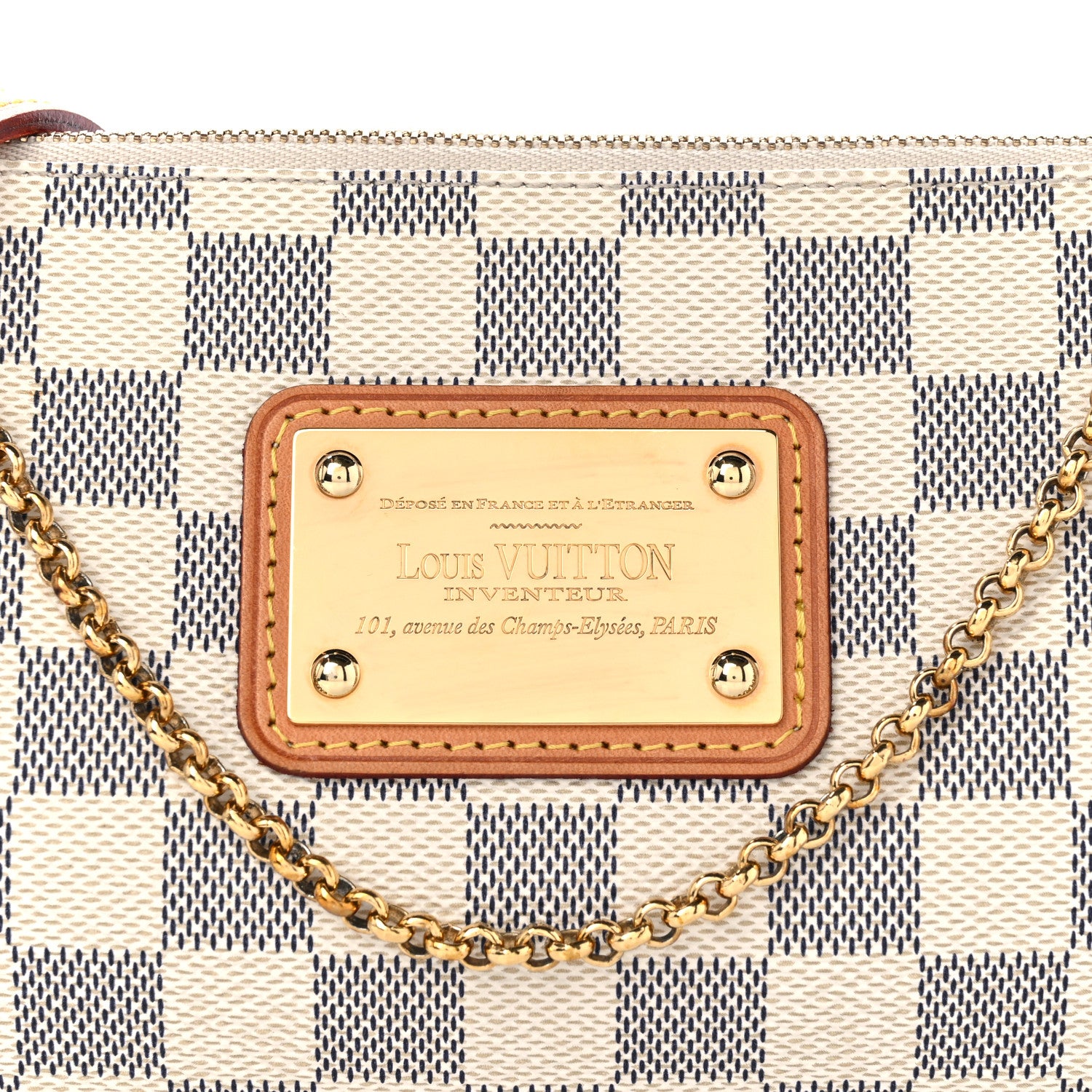 Louis Vuitton Damier Azur Eva Clutch 8 of 12