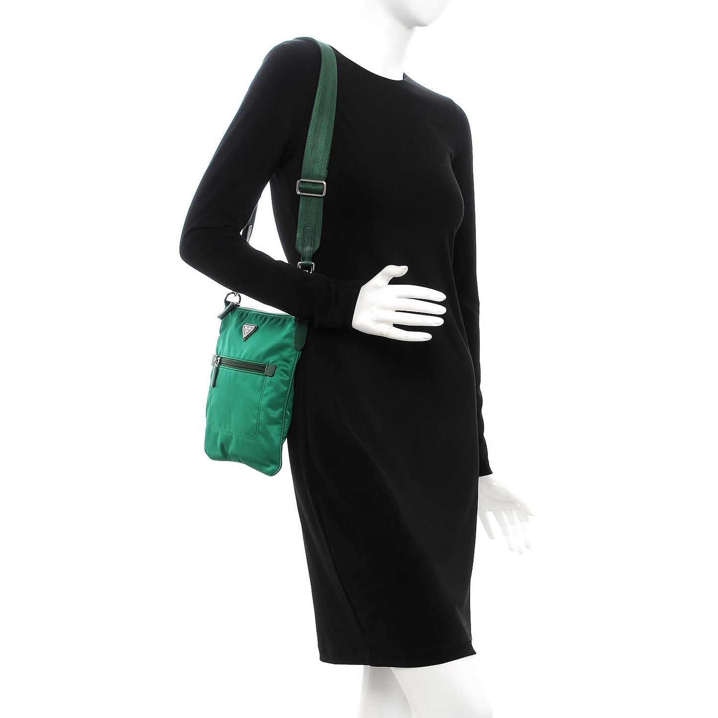 Nylon Flat Messenger Bag Oleandro