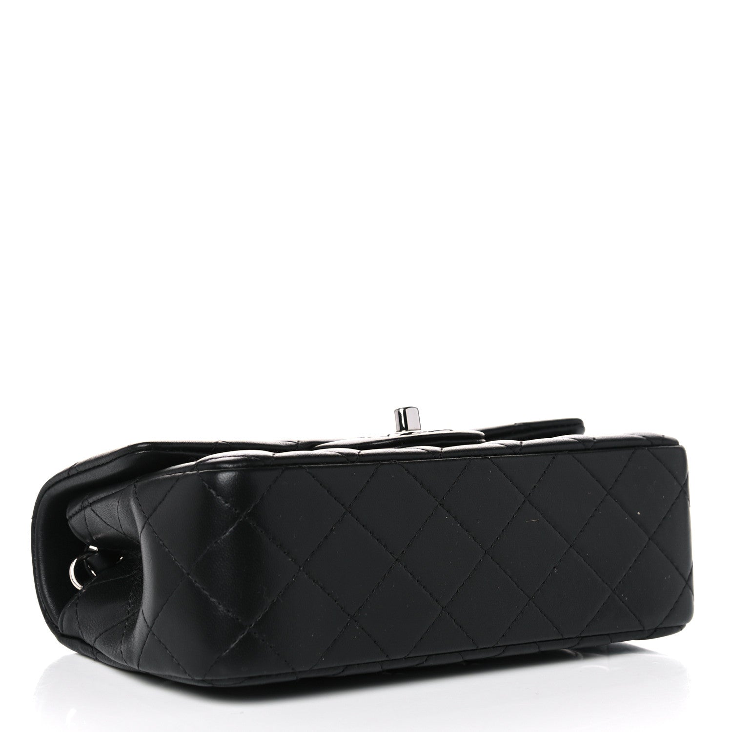 Chanel Lambskin Quilted Mini Rectangular Flap Black 4 of 13