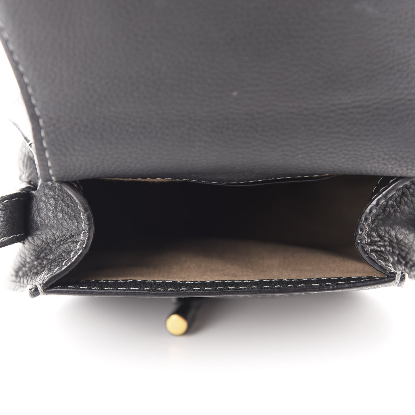 Calfskin Mini Marcie Round Crossbody Bag Black
