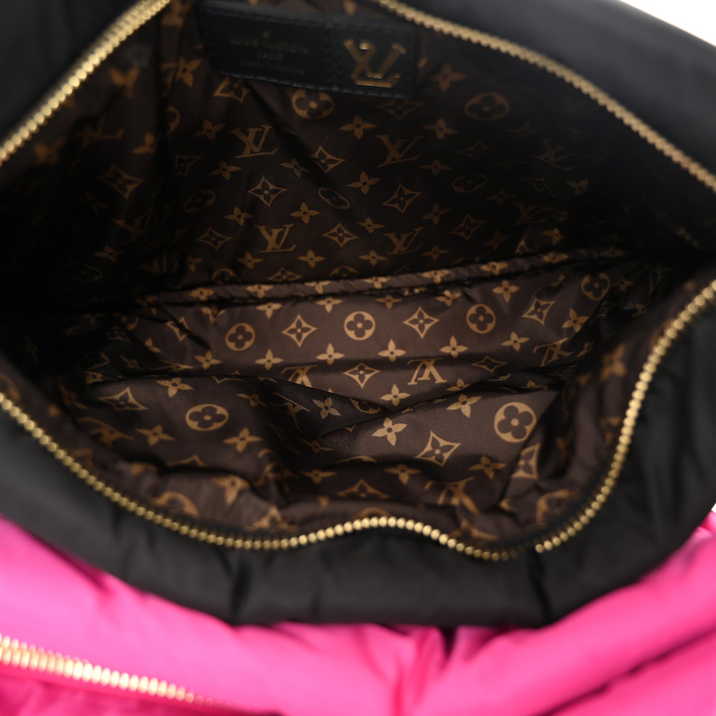 Econyl Monogram Pillow Maxi Multi Pochette Accessories Black Fuchsia