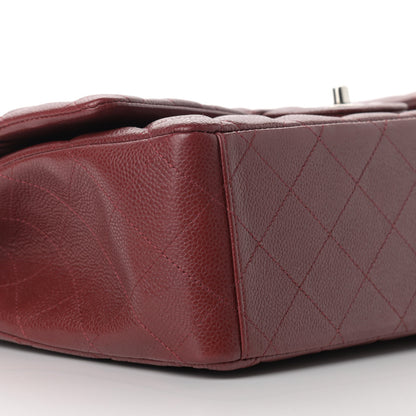 Chanel Caviar Quilted Maxi Double Flap Dark Red 7 of 12