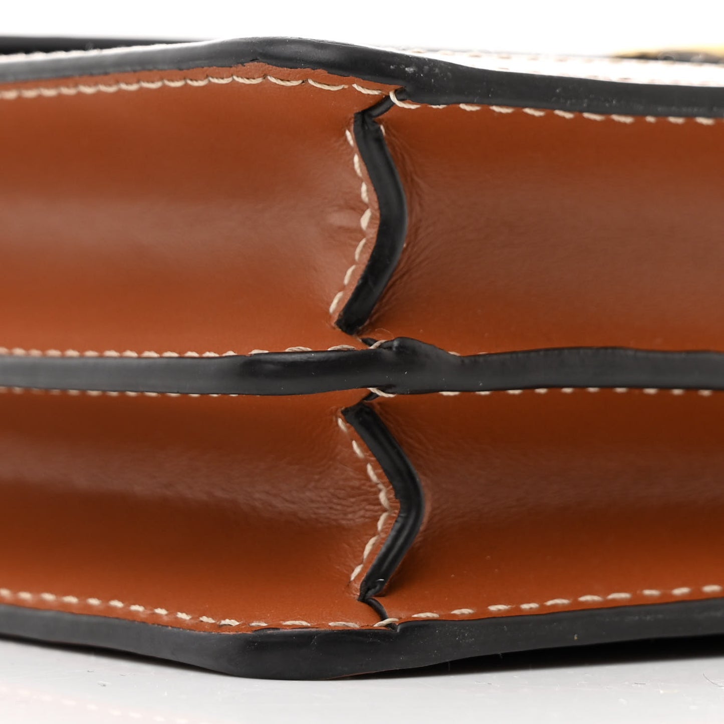 Triomphe Canvas Calfskin Enveloppe Bag Tan