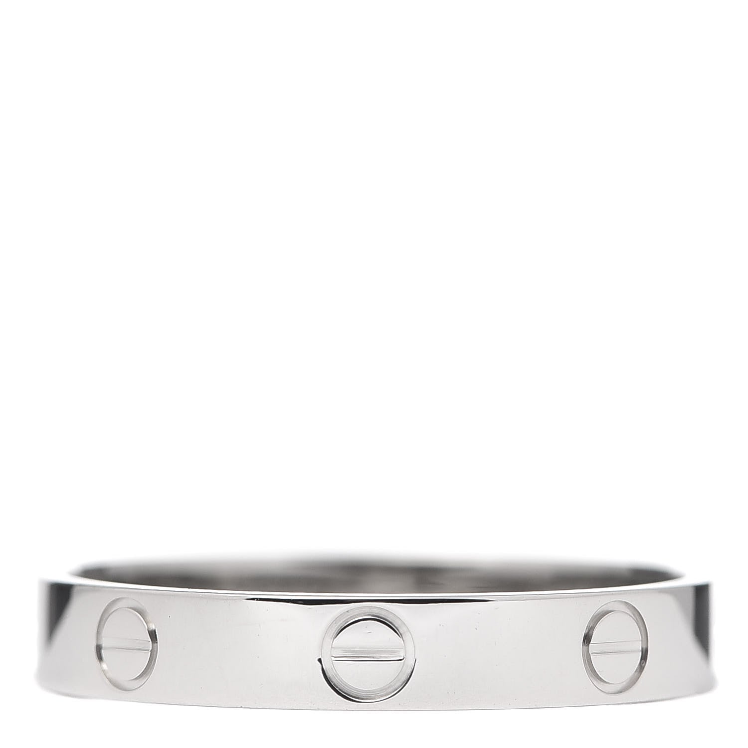Cartier Platinum 3.5mm LOVE Wedding Band Ring 61 9.5 1 of 4