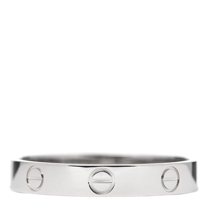 Cartier Platinum 3.5mm LOVE Wedding Band Ring 61 9.5 1 of 4