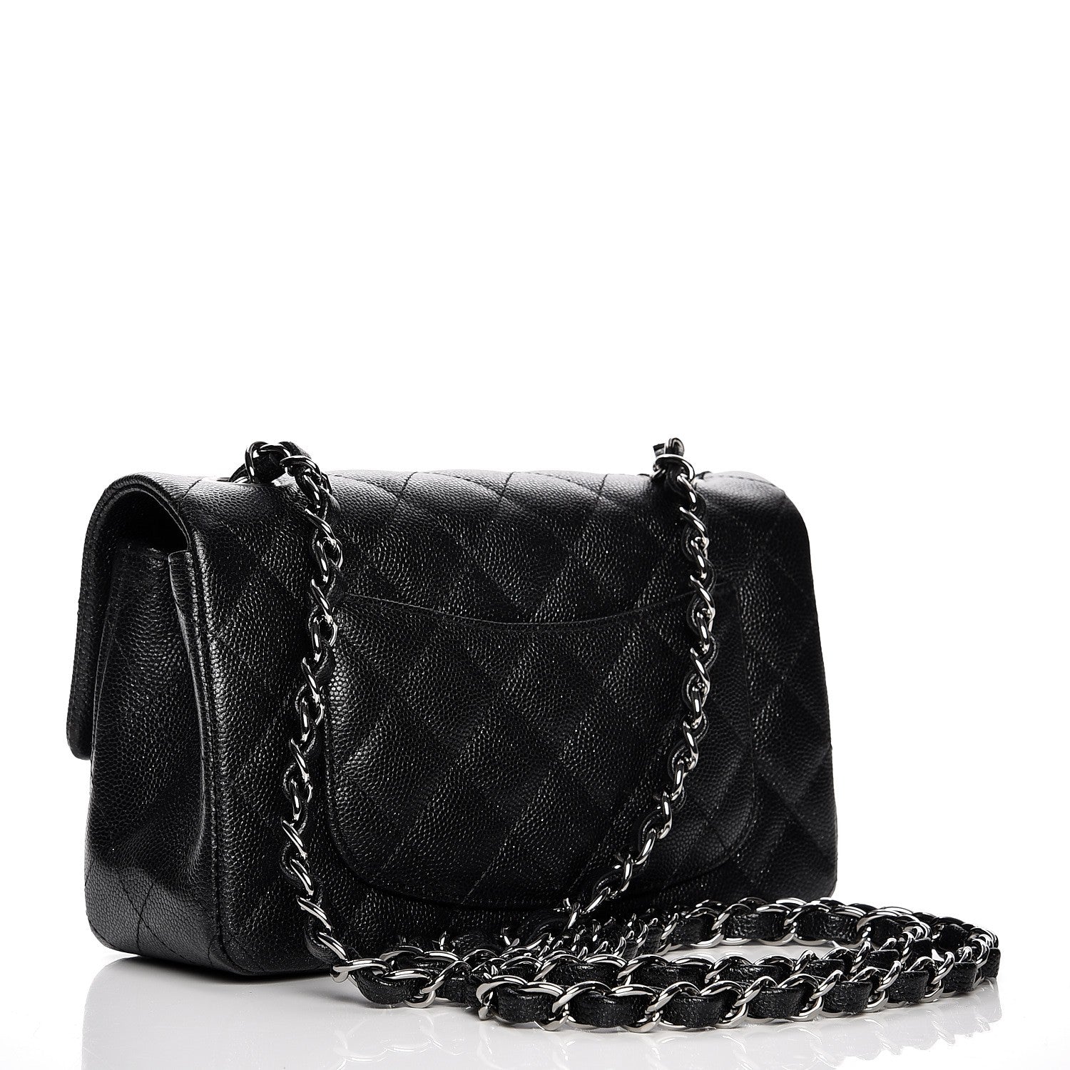 Chanel Iridescent Caviar Quilted Mini Rectangular Flap Black 3 of 9