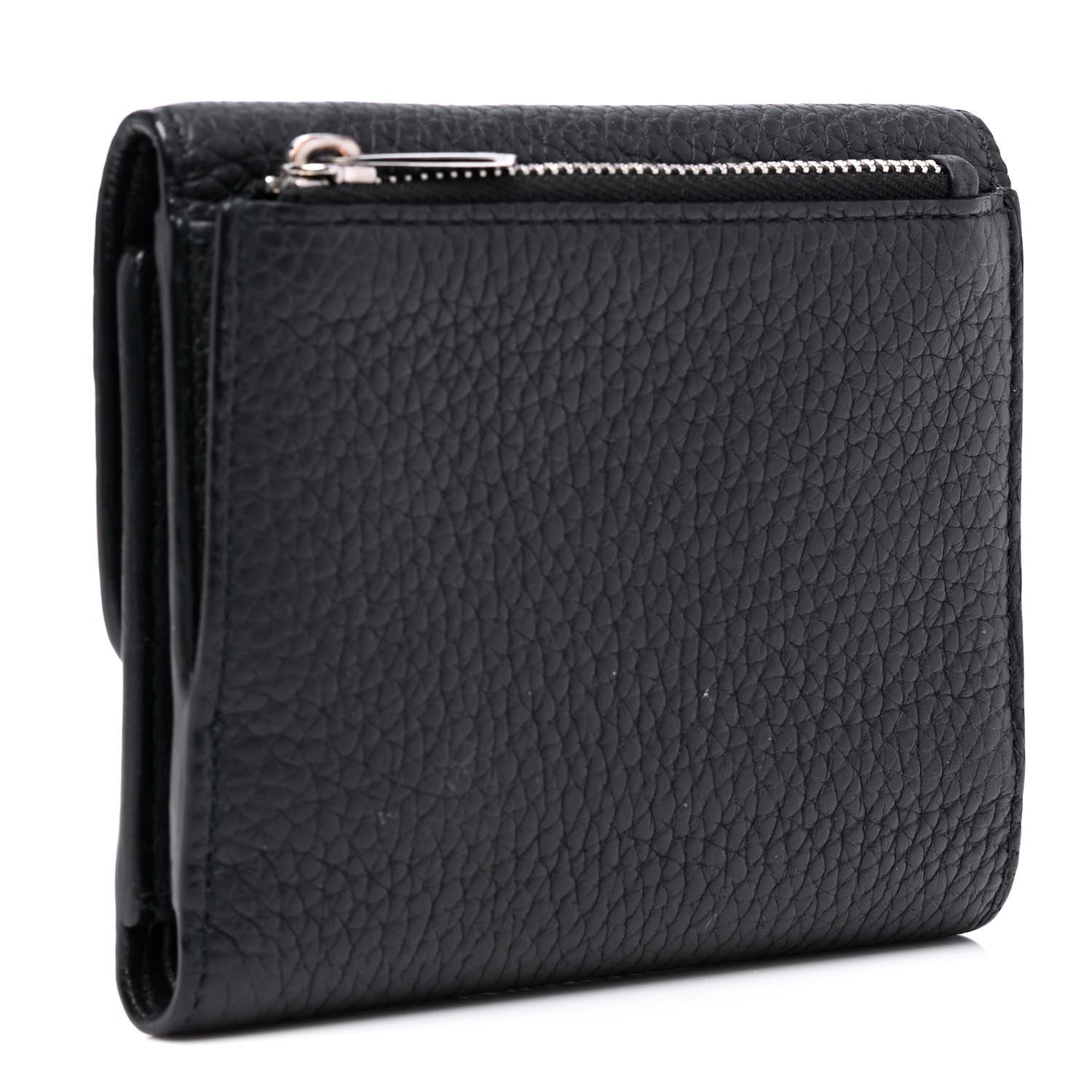 Christian Dior Grained Calfskin Diorever Envolee Wallet Black 2 of 5