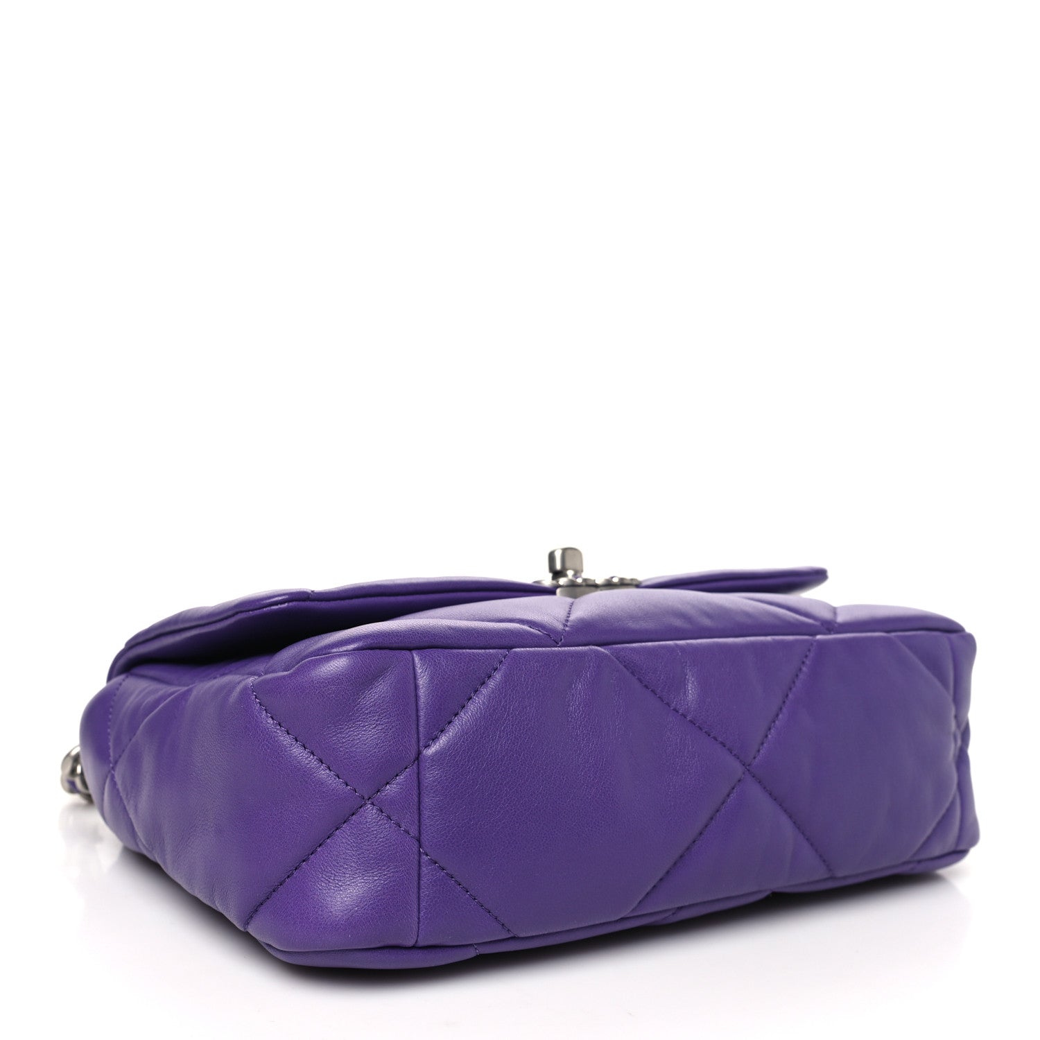 Chanel Lambskin Quilted Medium Chanel 19 Flap Purple 4 of 10