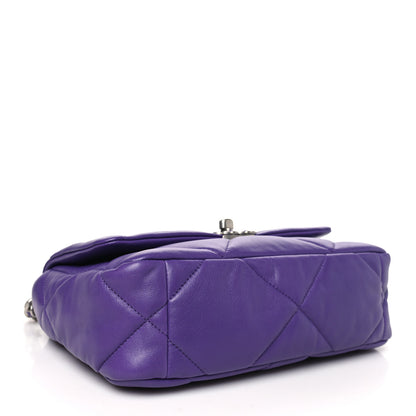 Chanel Lambskin Quilted Medium Chanel 19 Flap Purple 4 of 10