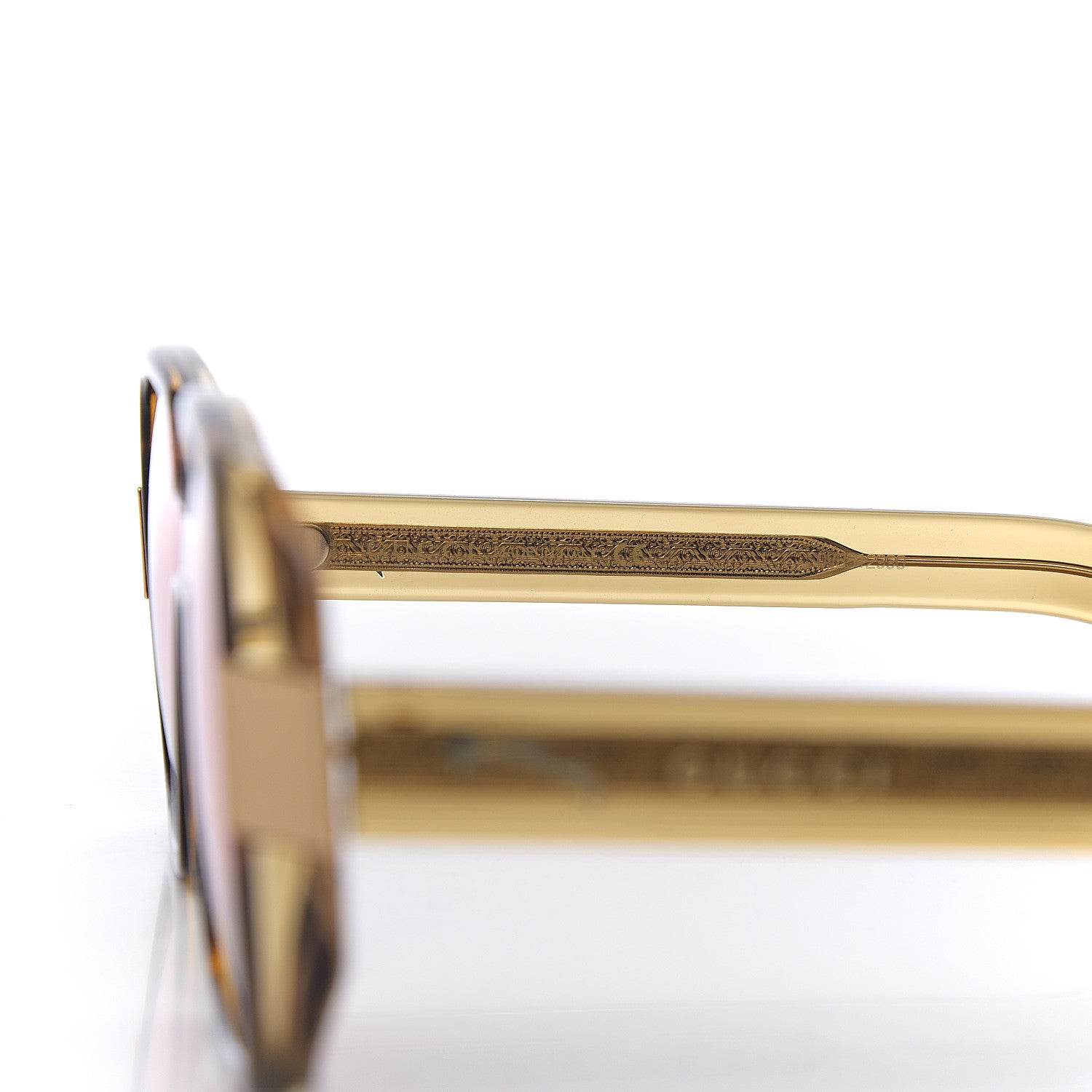 Gucci Oversize Square Frame GG0318S Sunglasses Brown 6 of 8