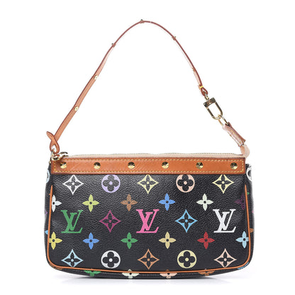 Louis Vuitton Monogram Multicolor Pochette Accessories Black 1 of 12