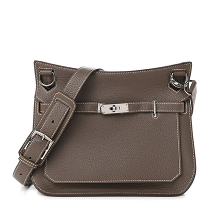 Hermes Taurillon Clemence Jypsiere 28 Etoupe 1 of 10