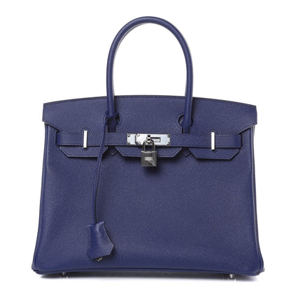 Hermes Epsom Birkin 30 Bleu Encre 1 of 28