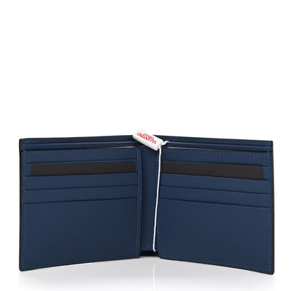 Valentino Garavani Calfskin VLogo Signature Wallet Indigo 5 of 7