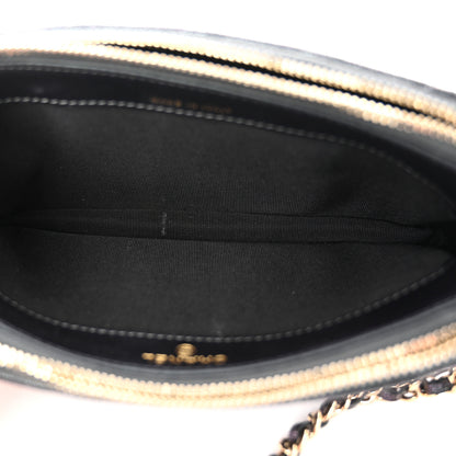 Chanel Iridescent Caviar Quilted Small Clutch With Chain Black 5 of 13